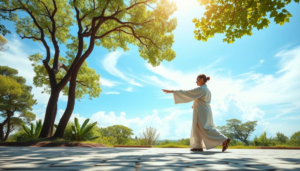 Grasping the Clouds Tai Chi exercise for balance