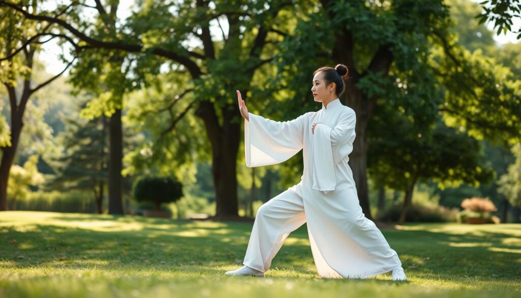 Side-stepping Tai Chi exercise for lateral movement