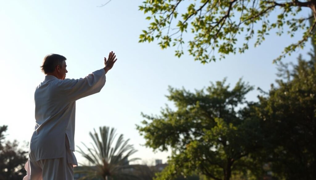 Wave Hands Like Clouds Tai Chi exercise for upper body mobility