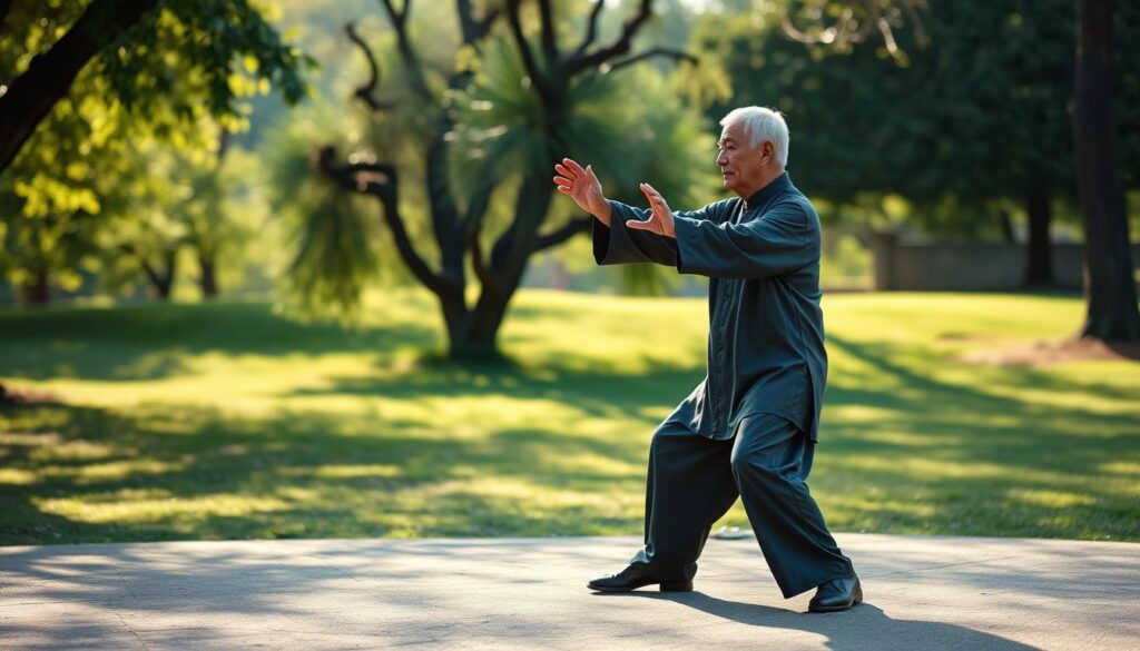 Empty Stance tai chi balance pose