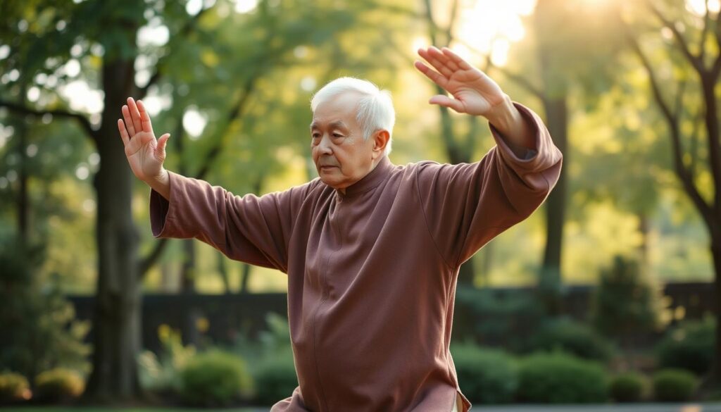 Tai Chi arm exercise for shoulder flexibility