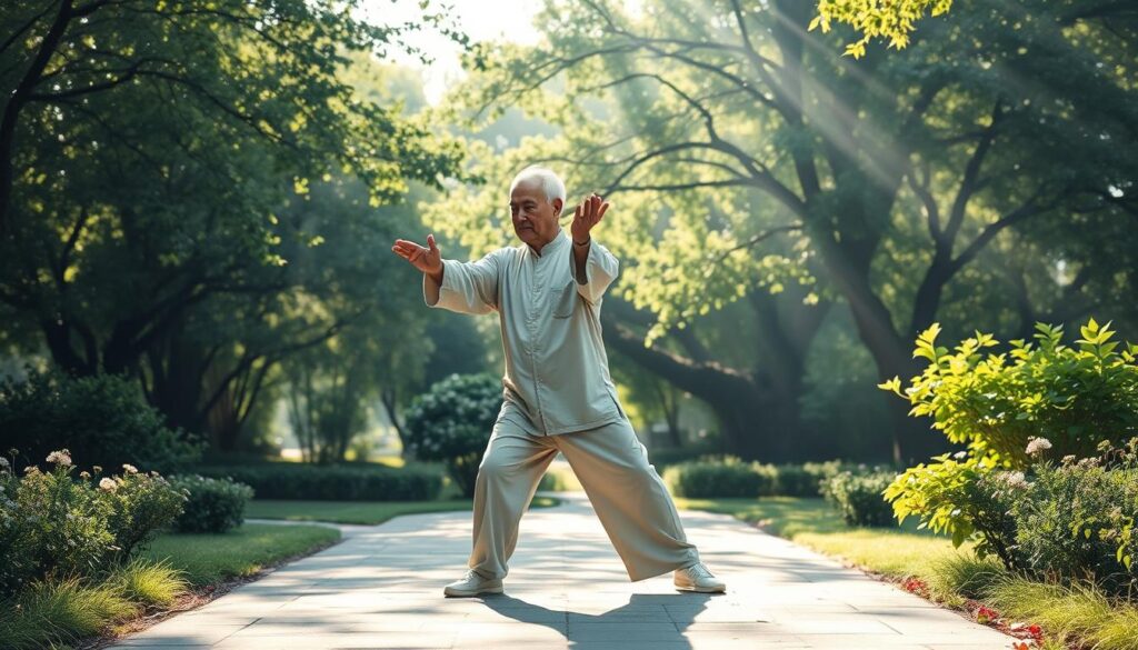 Tai Chi strength exercise Carry Tiger to the Mountain