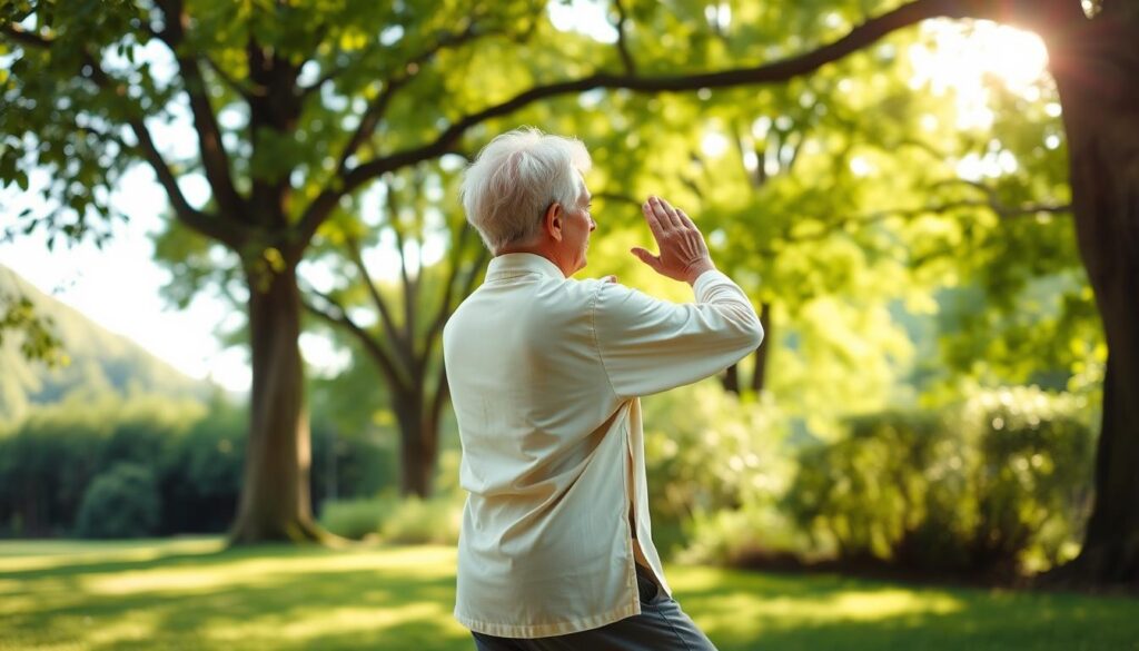 Tai chi torso twists for spinal mobility